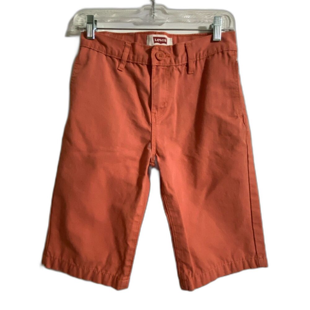 Levi's Salmon Preppy Coastal Chino Shorts Boys Youth Size 14 Reg W 27"